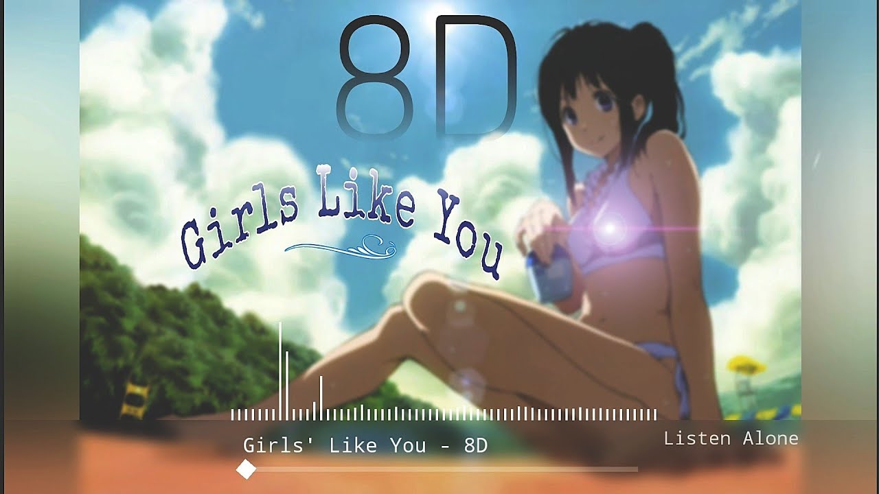 Maroon 5 — Girls Like You | 8D | slowed + reverb | LoFi.