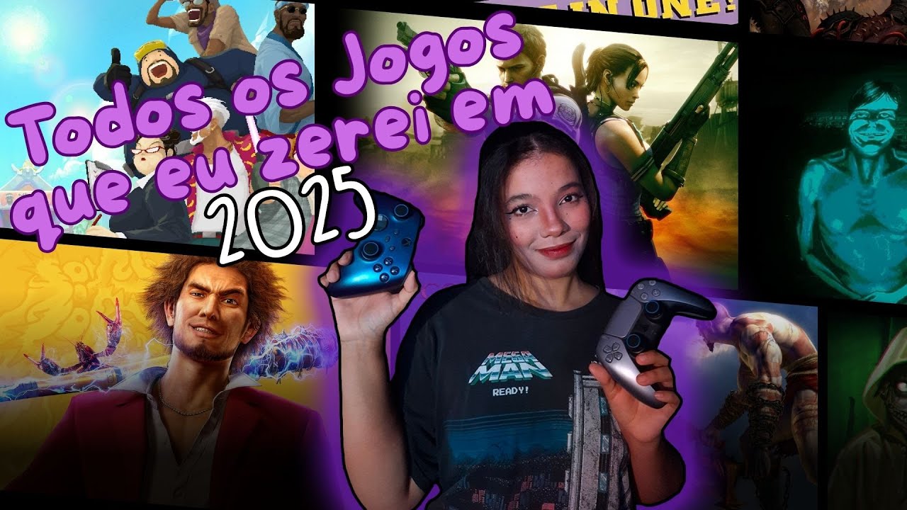 TODOS OS JOGOS QUE EU ZEREI EM 2025!