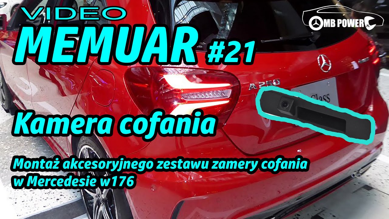 VLOG #21 - Montaż kamery cofania Mercedes w176. Demontaż schowka. Wymiana radia command.
