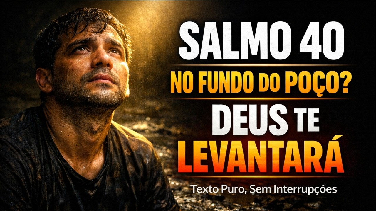 Salmo 40 Poderoso Para Quem Está no Fundo do Poço | Deus Vai Te Socorrer e Restaurar Sua Vida.