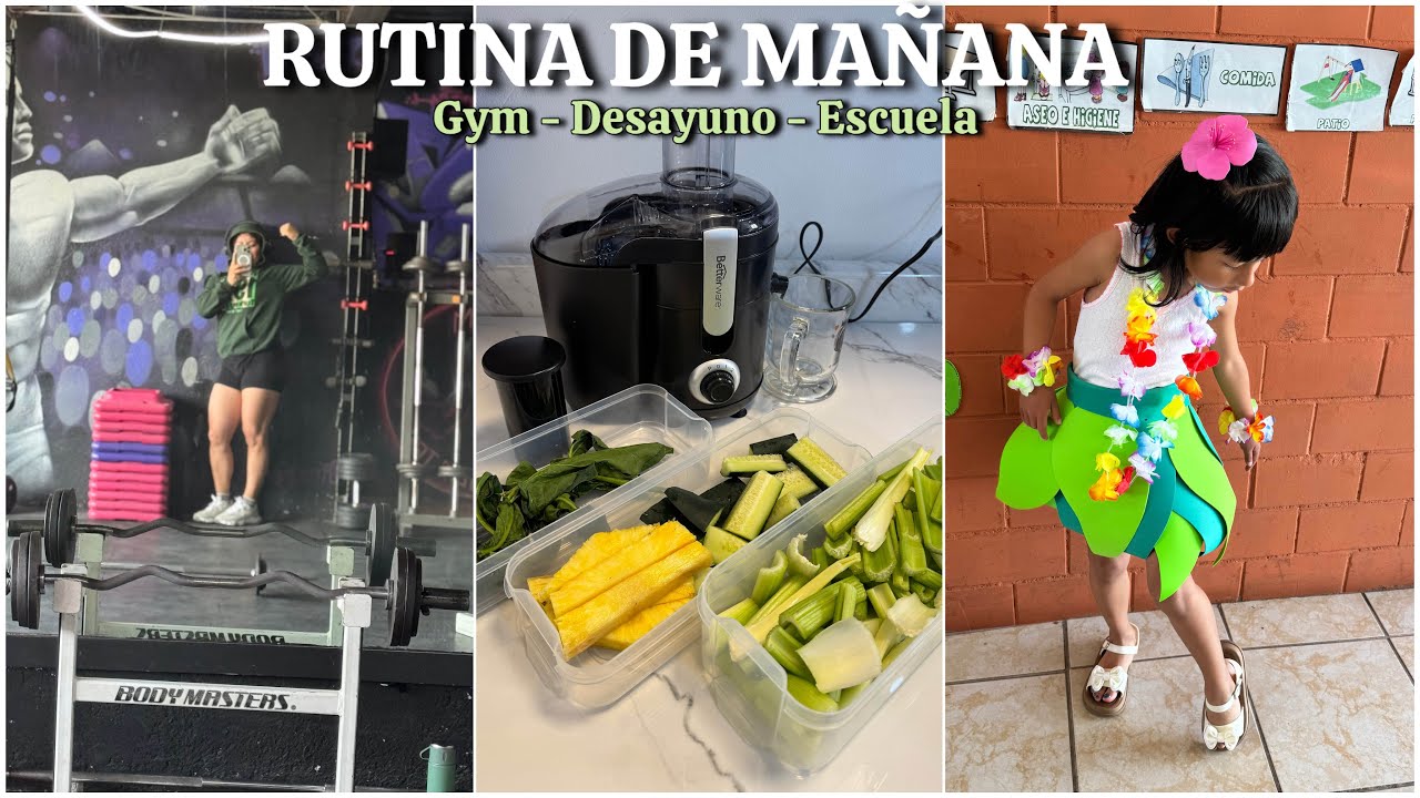 RUTINA DE MA&Ntilde;ANA ✅tiempo para mi 🏋️&zwj;♀️💪🏻EXTRACTOR DE JUGOS 🍏FESTIVAL Primavera 
