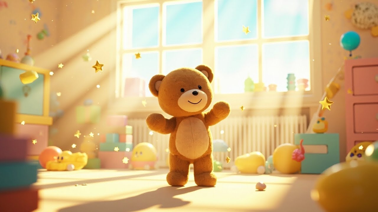 Teddy Bear, Teddy Bear | Fun Action Song for Kids | BGM Kids TV Nursery Rhymes
