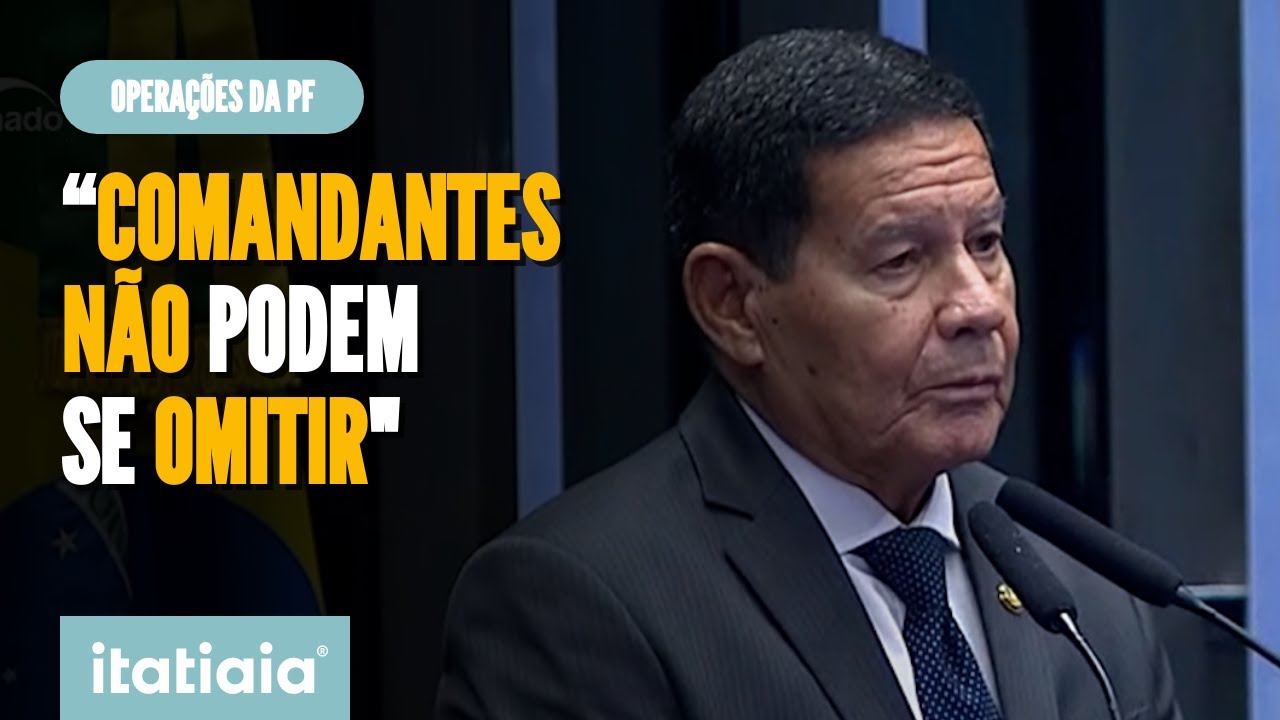 MOURÃO SOBRE OPERAÇÃO DA PF AUTORIZADA POR MORAES: 