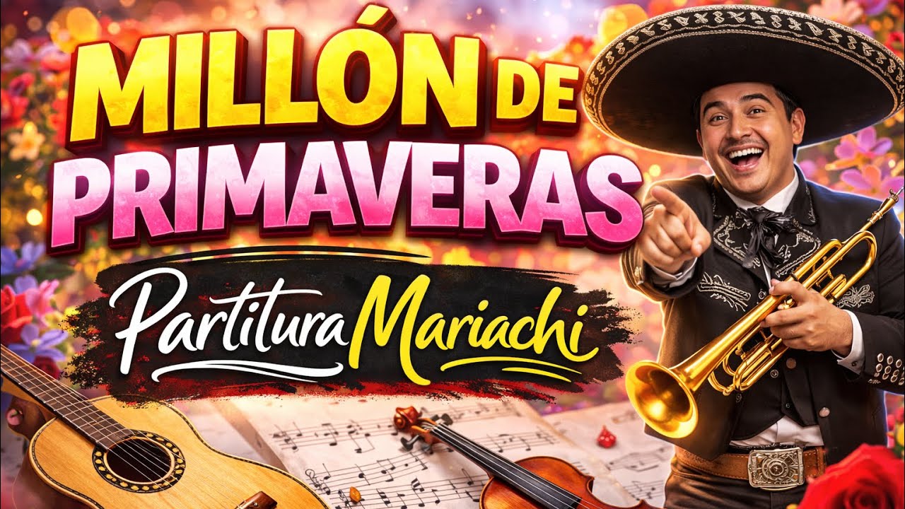 MILLÓN DE PRIMAVERAS | Partitura Mariachi #VicenteFernandez