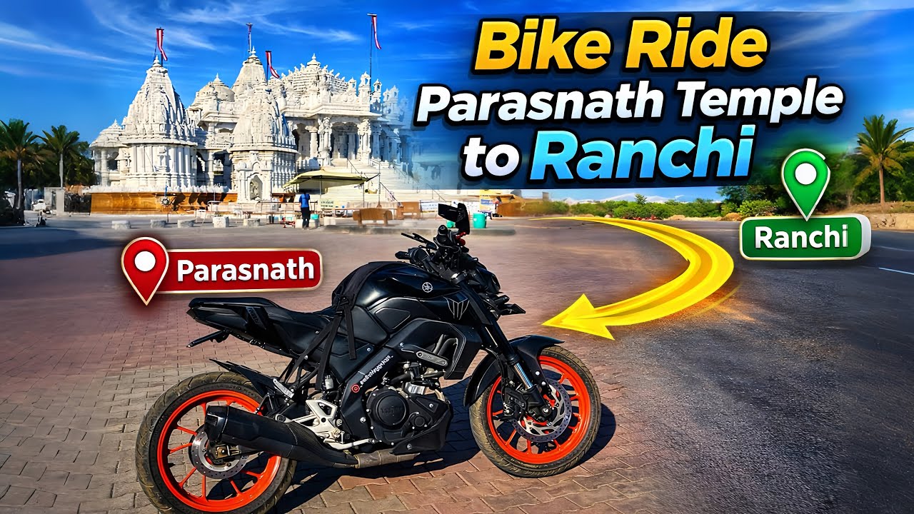 🚀 Bike Ride from Parasnath Temple to Ranchi | Jharkhand Ride Vlog 🏍️🔥