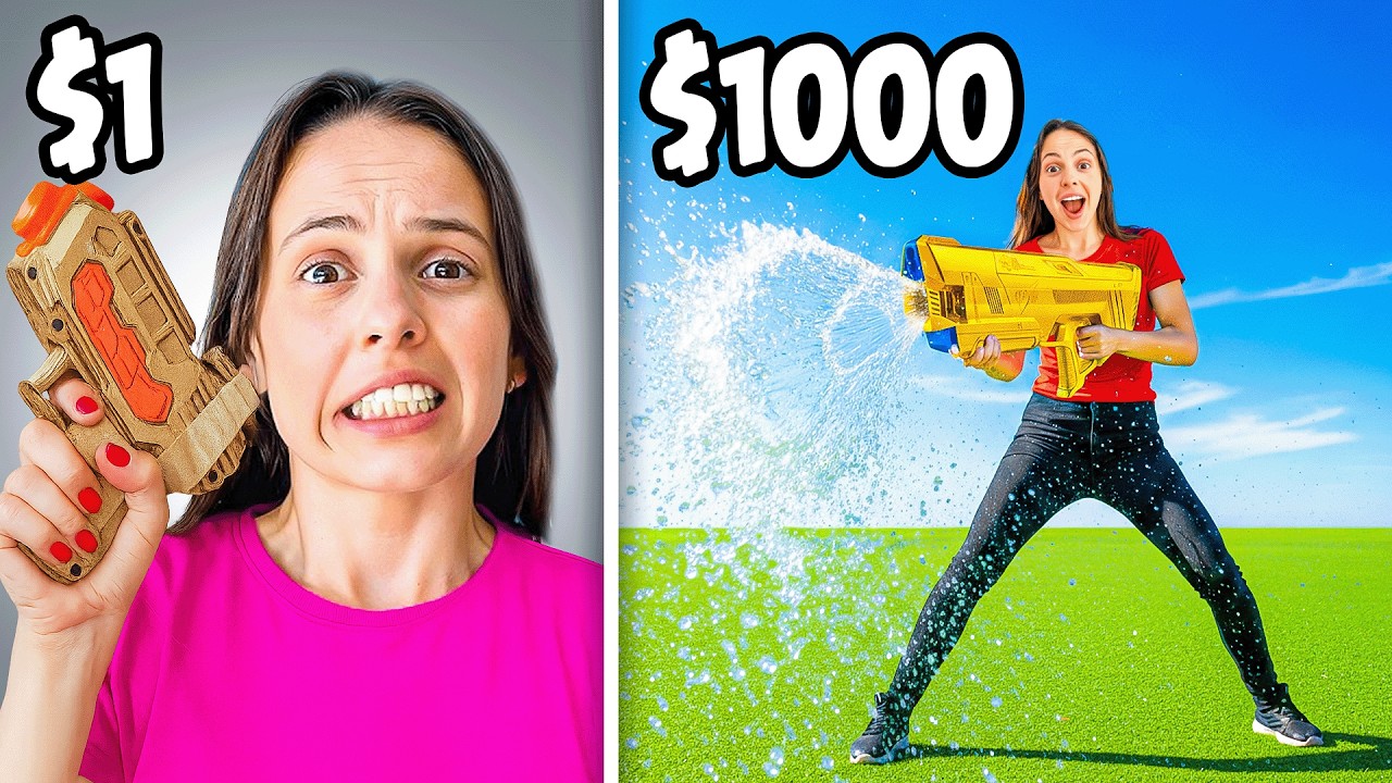 PISTOLAS DE AGUA $1 vs $1000