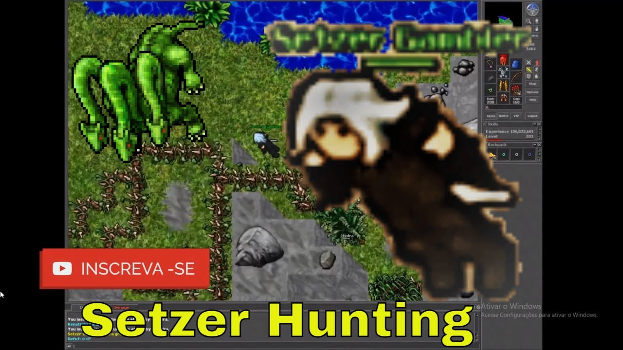 Tibia - Setzer Gambler Hydras Port Hope #tibia #tibiabr #tibianostalgia #cipsoft