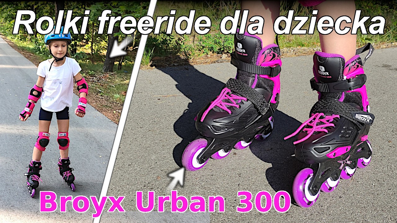 Rolki freeride dla dzieci - Broyx Urban 300 - Nowe rolki na urodziny - Rolki 87