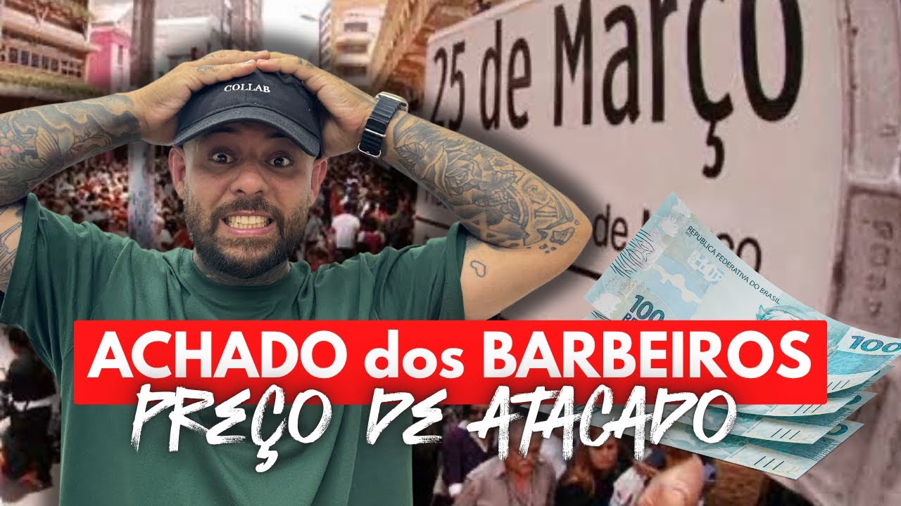 Achei o FORNECEDOR dos revendedores na 25 de Março! (Máquinas, lâminas, golas e +)