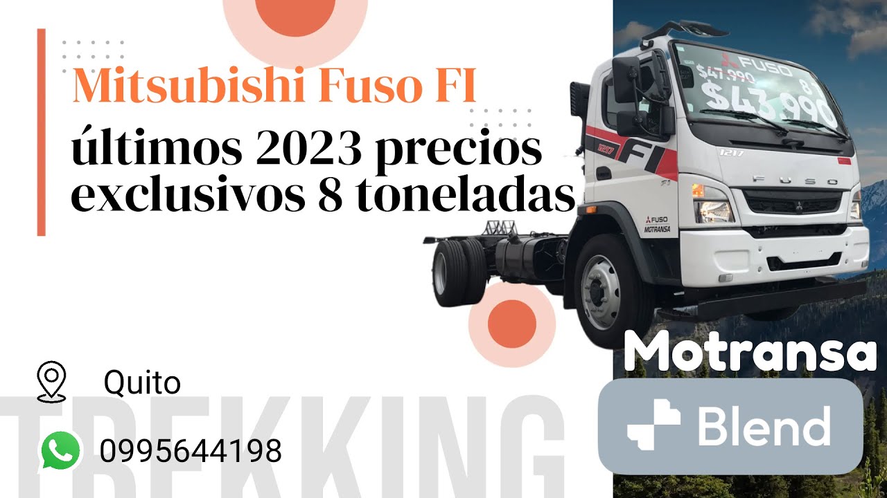 Mitsubishi Fuso FI 1217 últimos 2023 precios exclusivos 8 toneladas