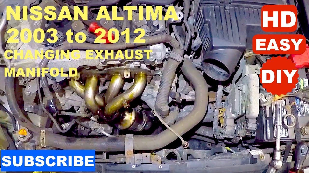 How to replace Exhaust manifold on 2009 Niaan Altima