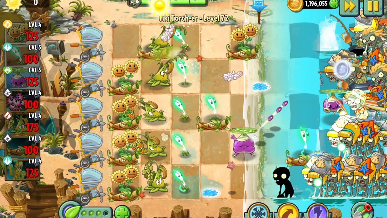 Plants vs Zombies 2 TikiTorch-er-L 72 #pvz2 #pvzgameplay  #pvzmobile #games สงครามพืชปะทะซอมบี้ 2 