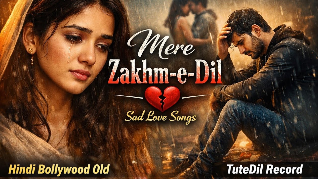 Mere Zakhm-e-Dil | Sad Love Songs Hindi Bollywood old | TuteDil Record