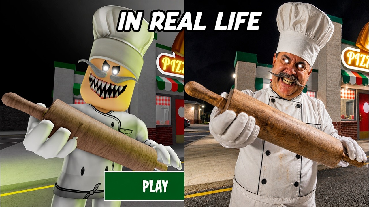 Escape PAPA PIZZA'S PIZZERIA IN REAL LIFE OBBY - Roblox Update Full Gameplay Walkthrough