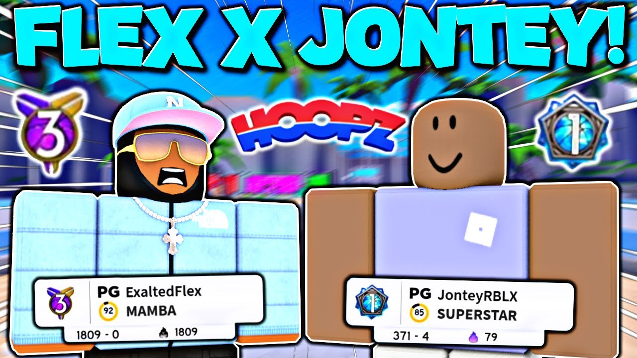 JONTEY & FLEXPLAYZ 2V2 TAKEOVER!😈 | (ROBLOX HOOPZ)