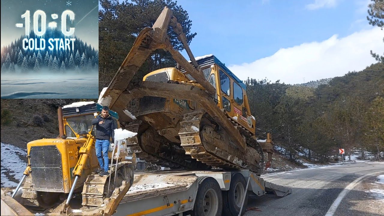 CAT D7-10 DERECEDE COLD START-DOZER NAKLİ -dozer transport- soğuk hava