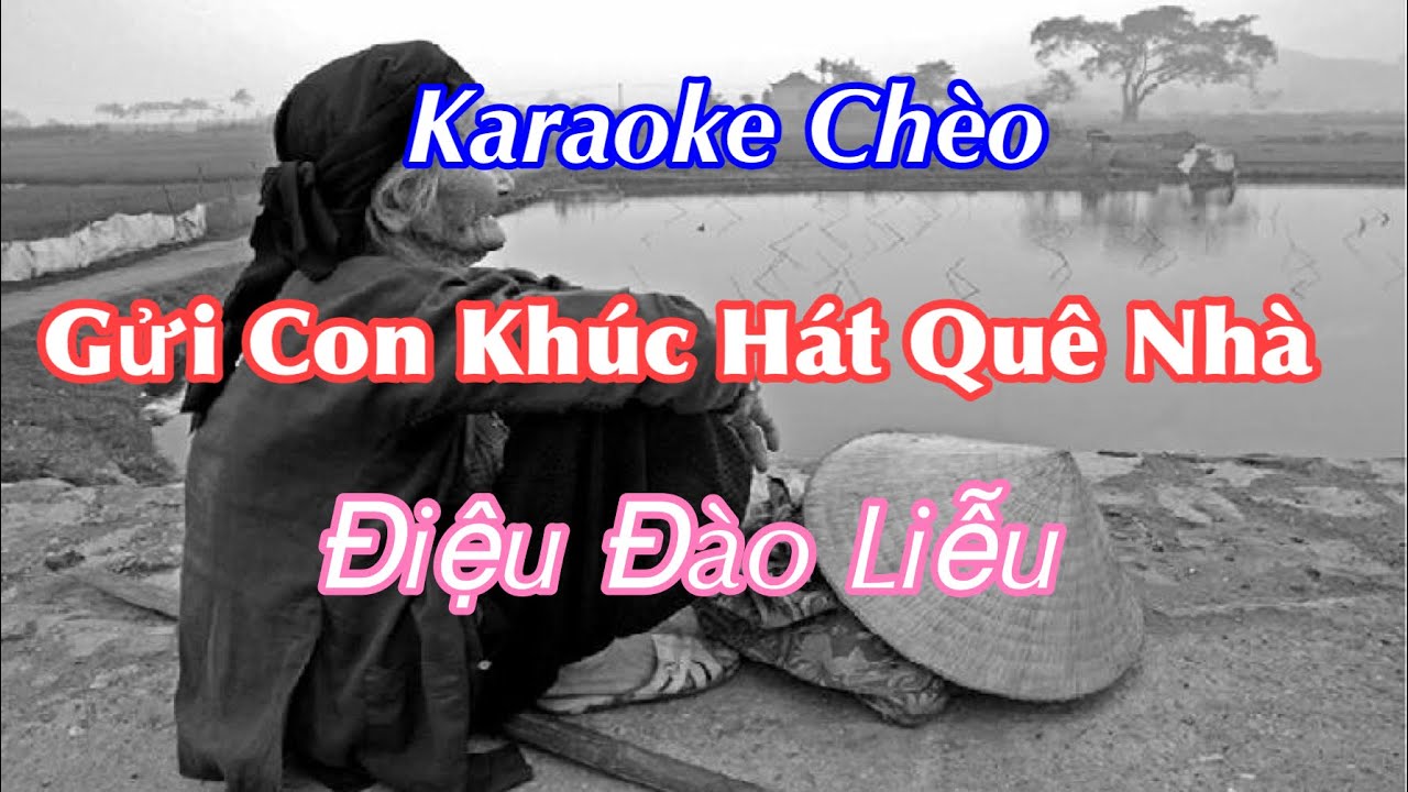 Karaoke Ch&egrave;o - Gửi Con Kh&uacute;c H&aacute;t Qu&ecirc; Hương - Điệu Đ&agrave;o Liễu - Đinh Xu&acirc;n Hội