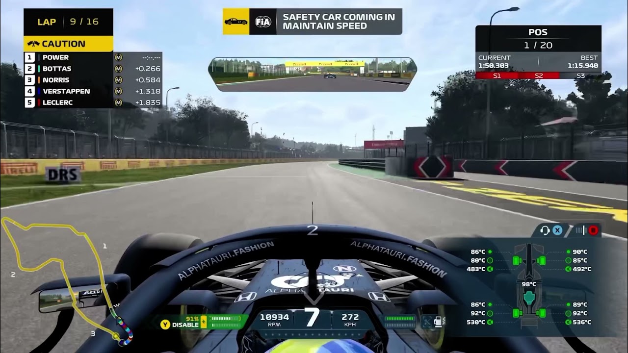 The best safety car restart ever on F1 2021