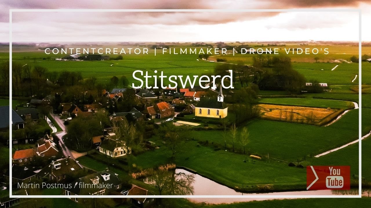 Stitswerd klein dorpje op het Groninger Hogeland. Vlieg je mee? Drone