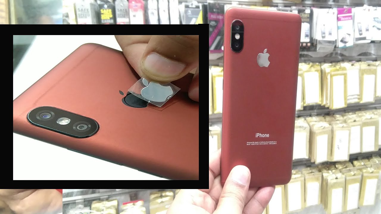 DIY | Redmi Note convert iPhone XS - wrapping cell phone in foil - wrapping paper phone