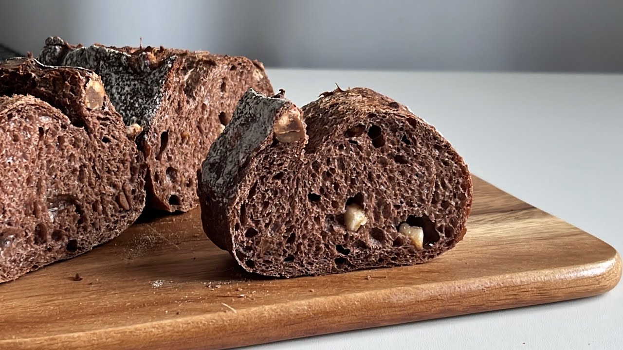 [sub] 🥖꼬순내 가득 헤이즐넛 초코 바게트(오렌지도 곁들인..🍊) | hazelnut chocolate baguette 