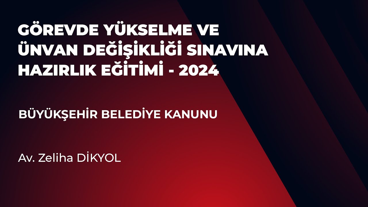 Büyükşehir Belediye Kanunu-II