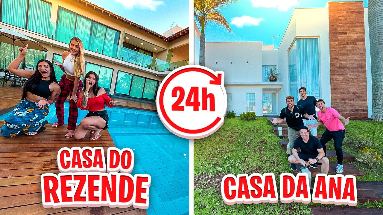 TROQUEI DE CASA COM MINHA CUNHADA POR 24H!!