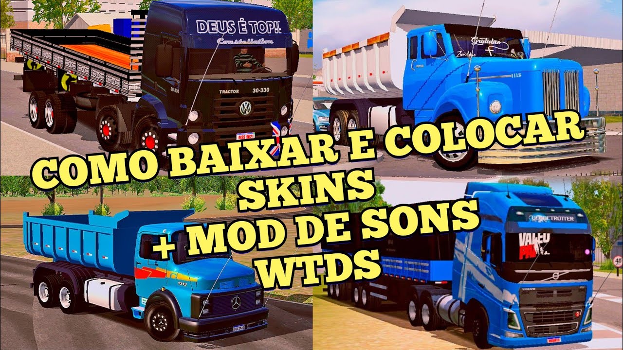Como baixar e colocar skins no WORLD TRUCK DRIVING SIMULATOR (ATUALIZADO 2021)