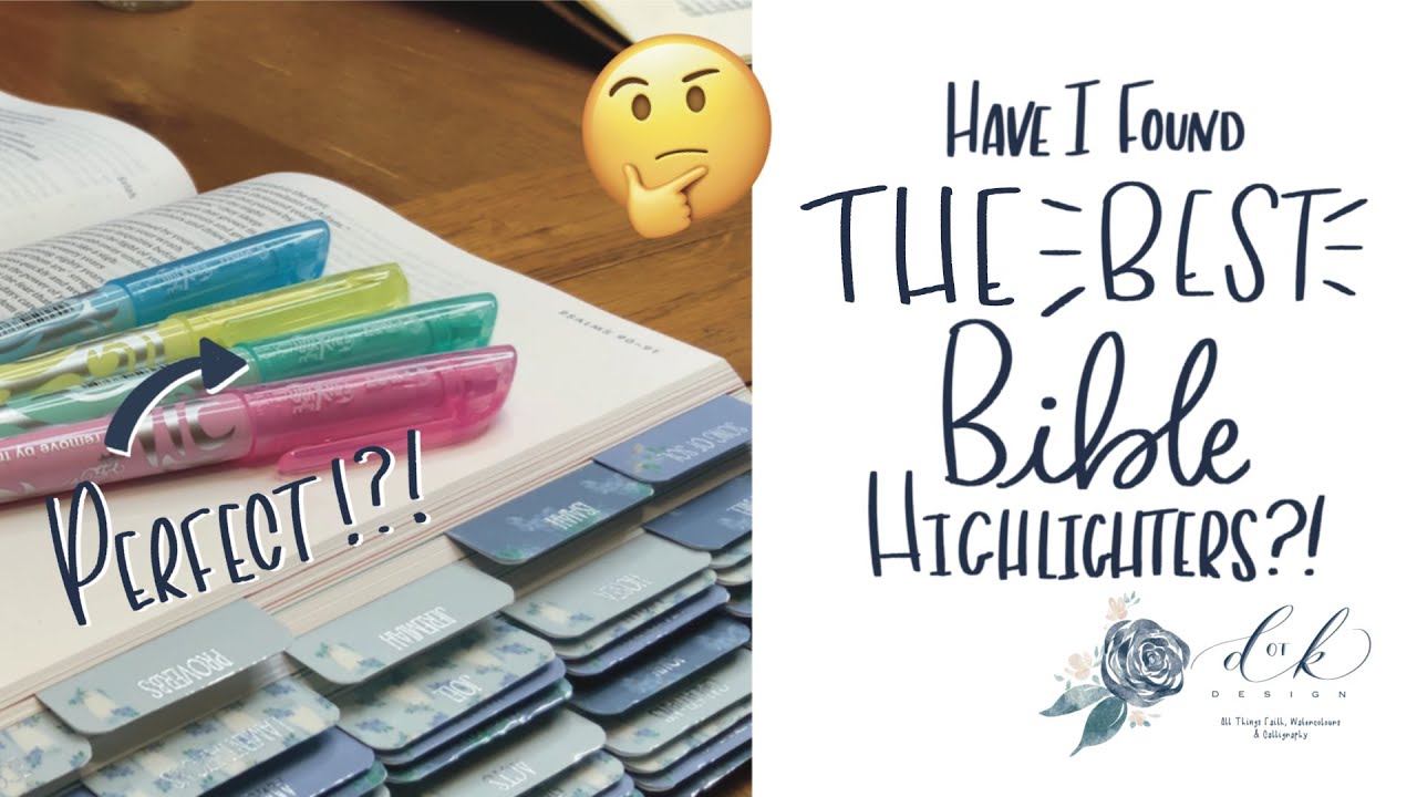 Best Bible Highlighters | Pilot Frixion Erasable Highlighter Review | Bible Journaling Supplies