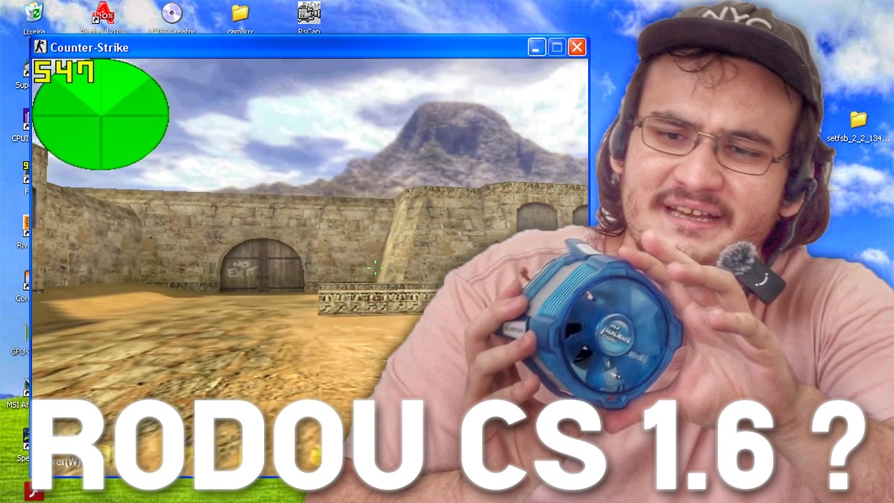 MONTEI UM PC COM WINDOWS XP EM 2025 | PEGOU FOGO?