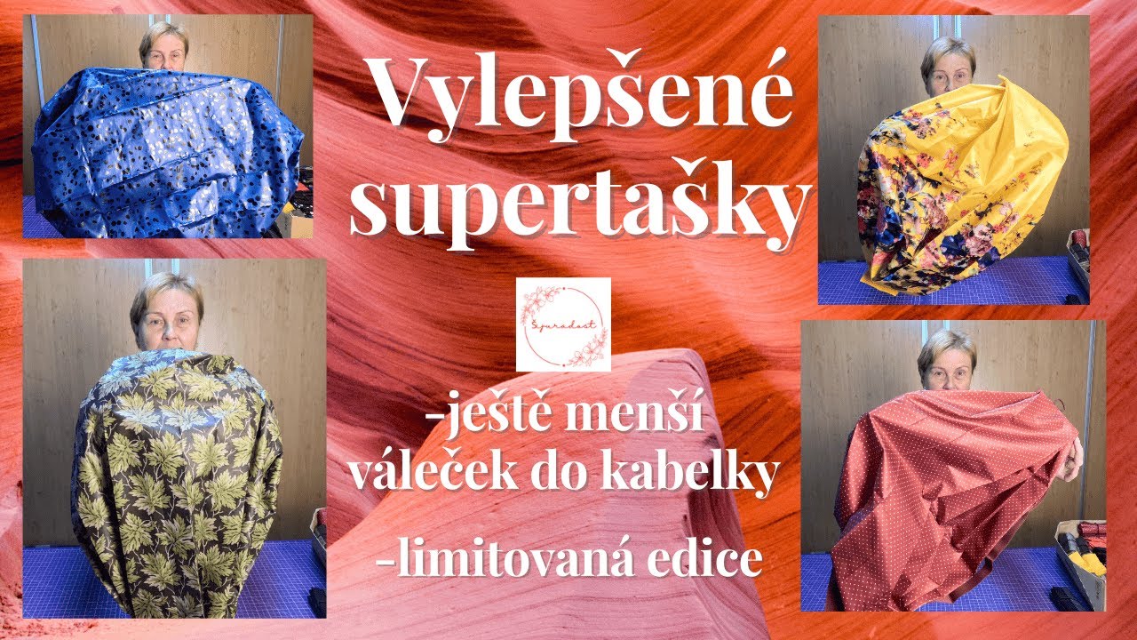 Vylepšené supertašky-ještě menší váleček do kabelky, limitovaná edice, 12 vzorů, pokochejte se 🥰