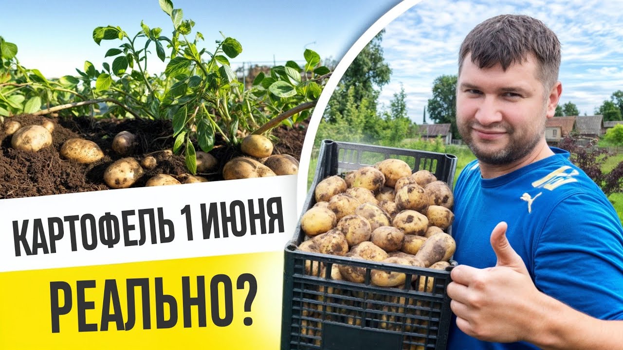 СВОЙ КАРТОФЕЛЬ УЖЕ 1 ИЮНЯ! ВОЗМОЖНО? Как вырастить свой картофель к 1 июня