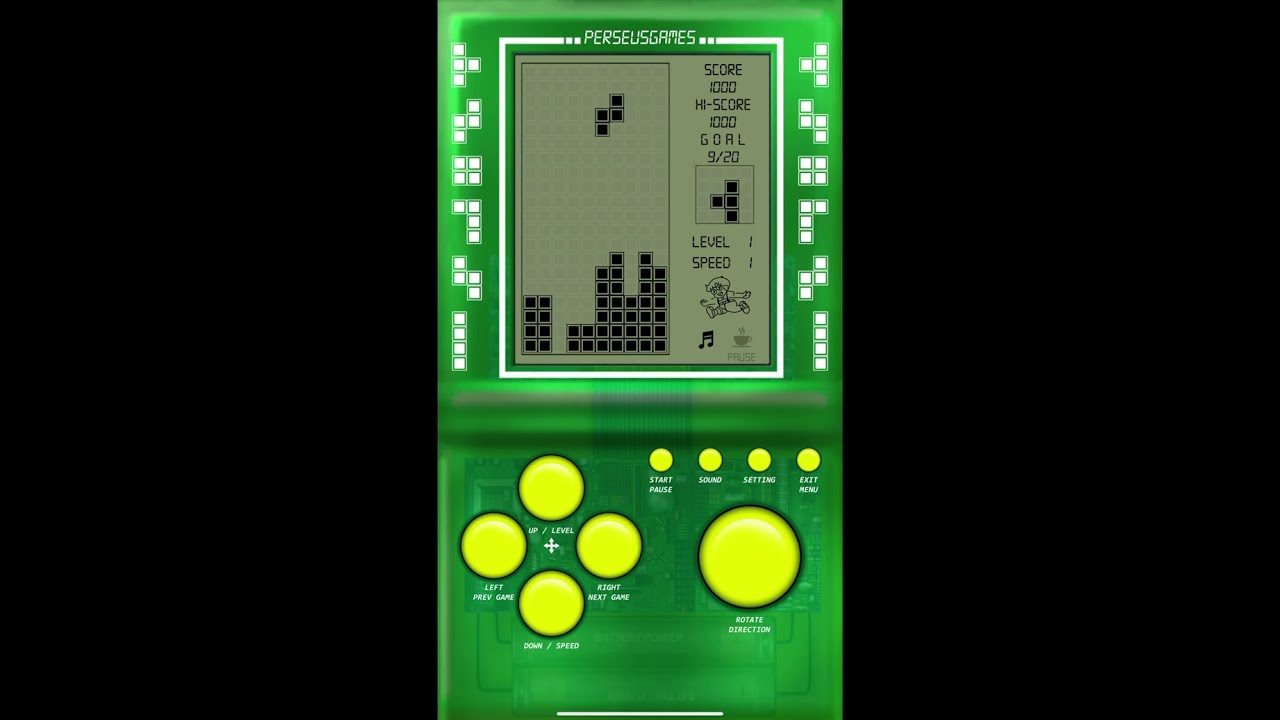 Brick Game 19 in 1 Gameplay #1 (Tetris)