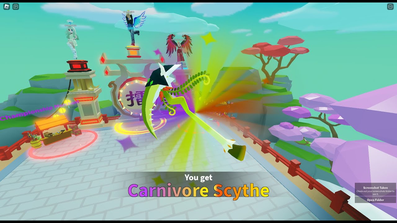 Carnivore Scythe Turn into Shiny+++ Weapon Fighting Simulator Bloxiloggamer