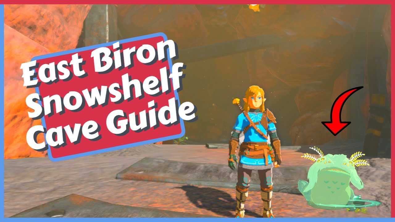 East Biron Snowshelf Cave Guide (Bubbul Frog Location) in Zelda Tears of the Kingdom