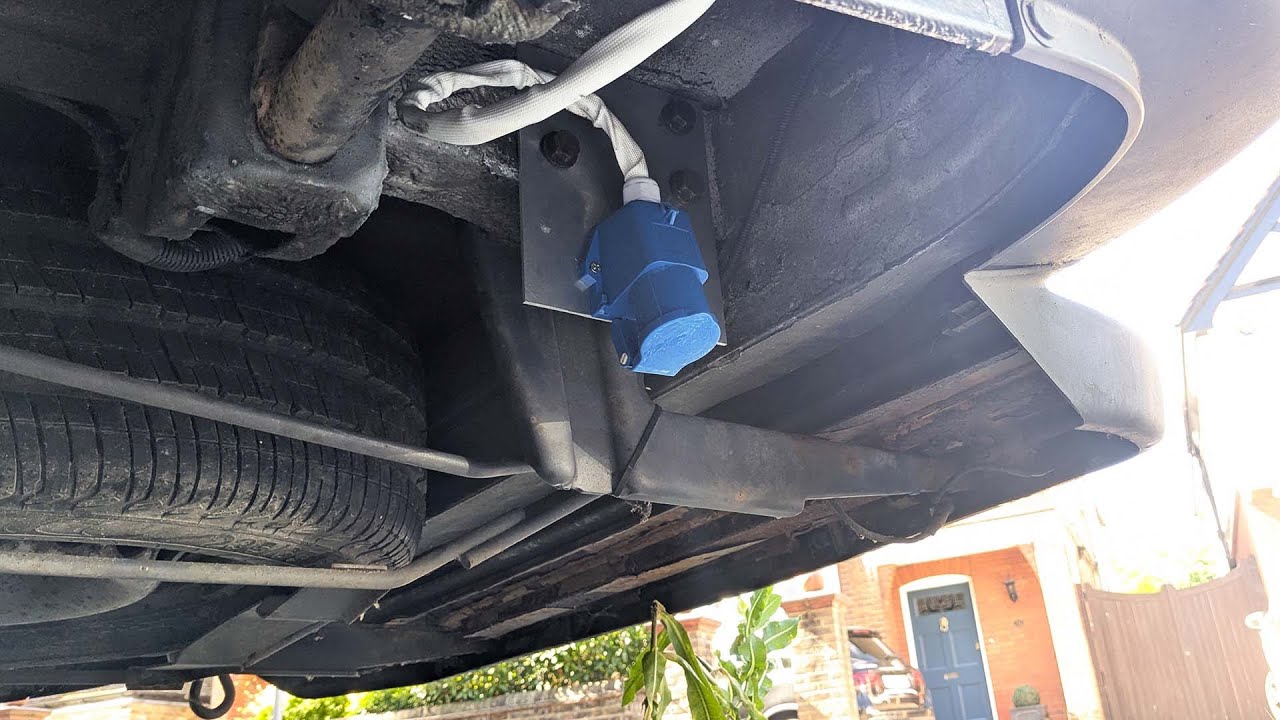 Installing a Shore Power Inlet under a Mercedes Sprinter