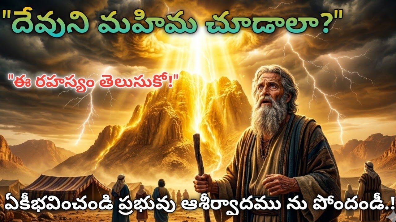 దేవుని మహిమను చూడాలంటే ఏమి చేయాలి?Moses and God's glory
