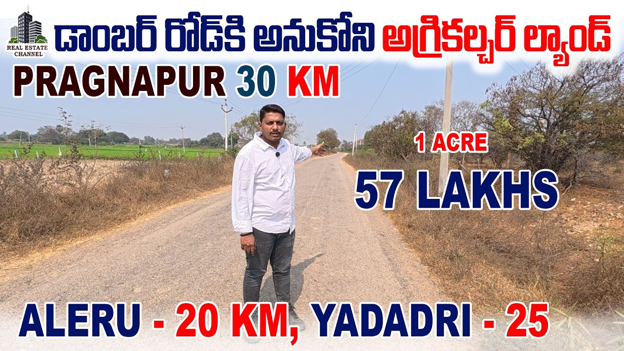 Agriculture Land Dambar Road Facing | Pragnapur,Jagadevpur,Alair Kolanpaka #agriculturelandsale