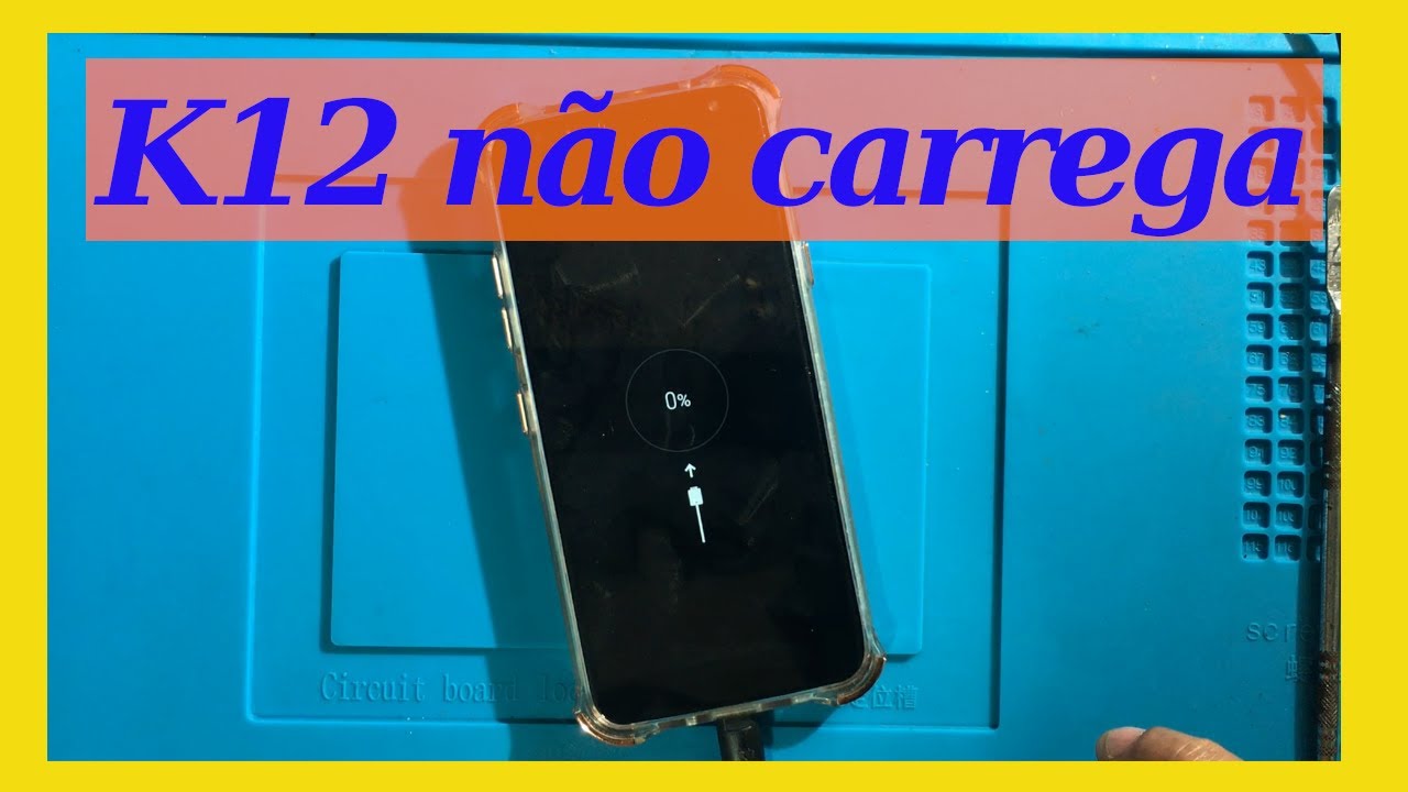lg k12+ não carrega , aparece e some porcentagem, e não liga