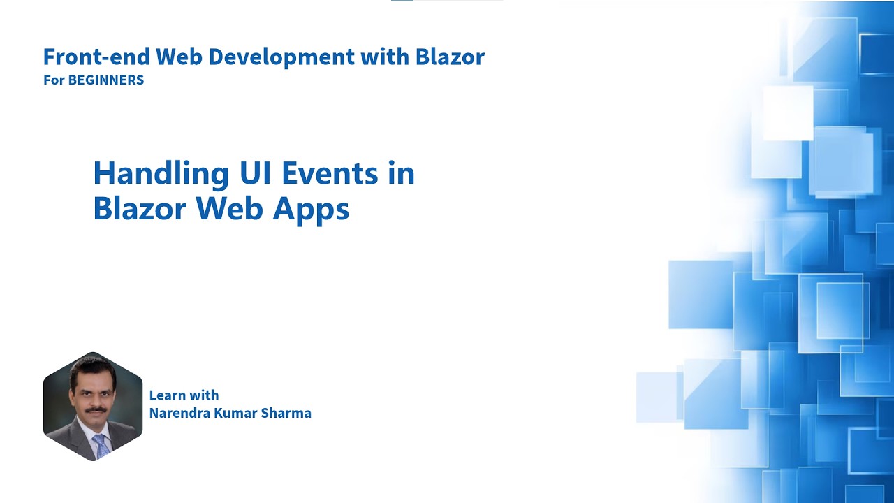 Handling UI Events in Blazor Web Apps | EP 6 | ASP.NET Core Blazor for Beginners