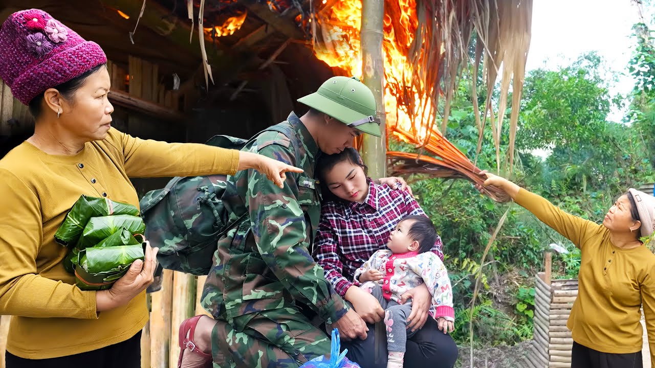 Young mom received help from kind CEO, mother-in-law burned my house, husband returned from the army
