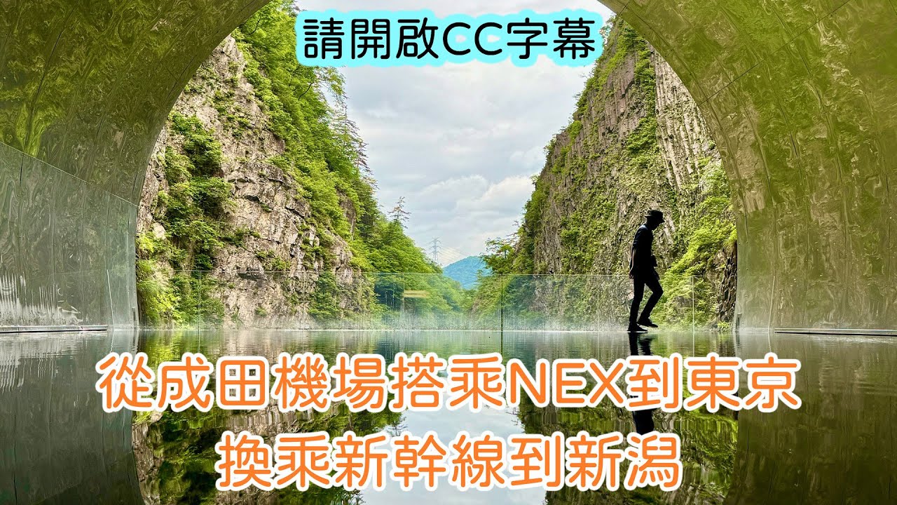 搭乘N'EX從成田機場到東京，換乘新幹線到新潟 (Take the NEX from Narita Airport to Tokyo, then transfer to Niigata)