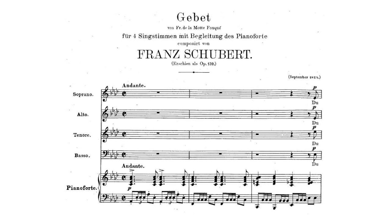 Franz Schubert &ndash; Gebet, D.815