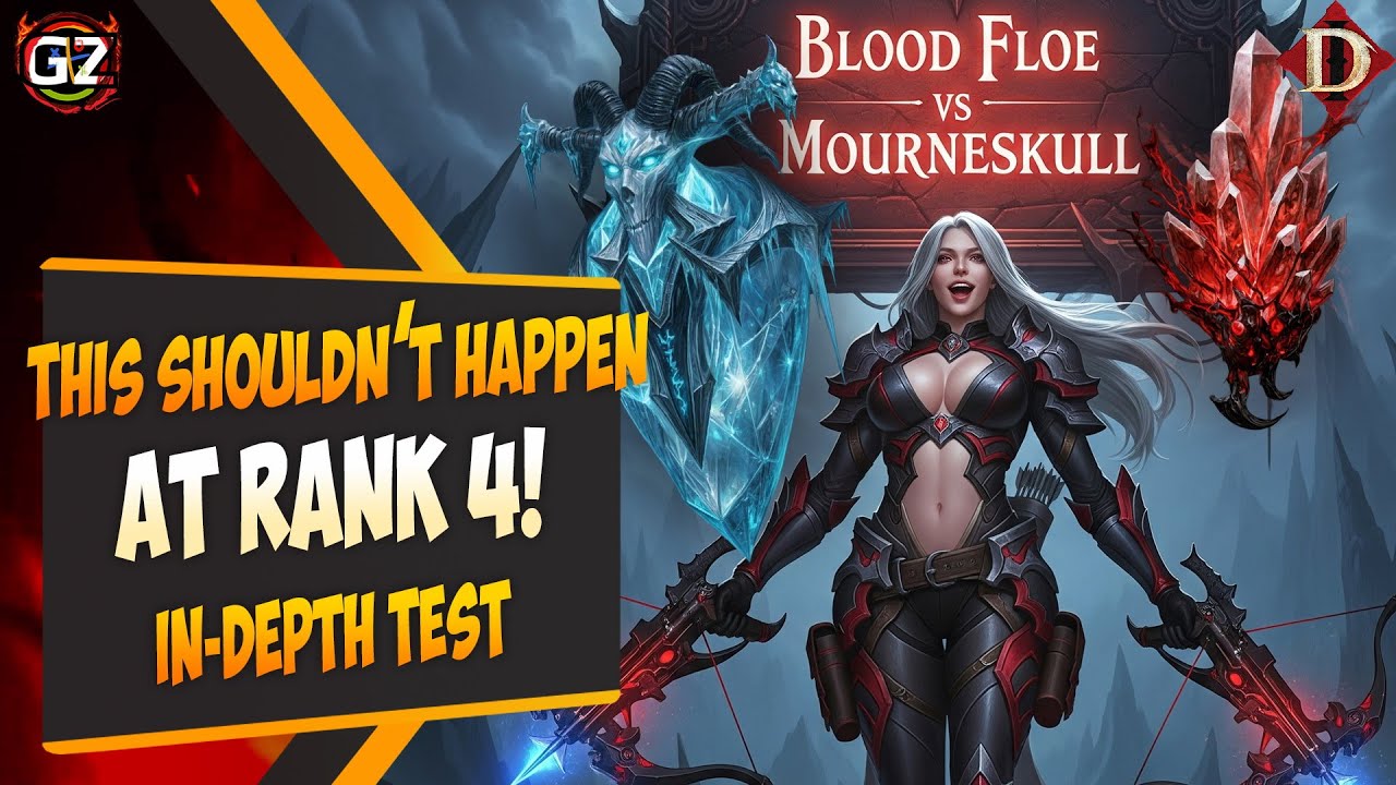Rank 4 Blood Floe vs Rank 10 Mourneskull – Full In-Depth Test & Results  | Diablo Immortal