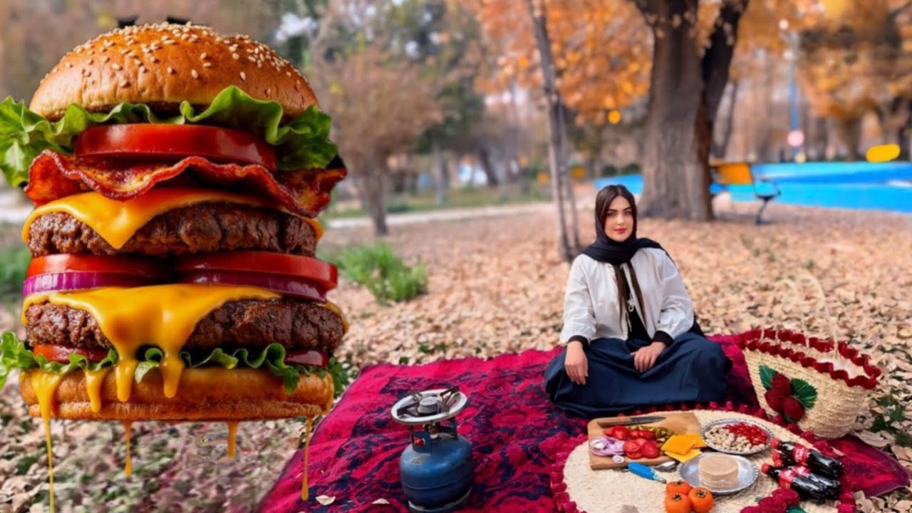 🔥 “A Flavor Everyone Went Crazy For! Bakhtiari-Style Cheeseburger”