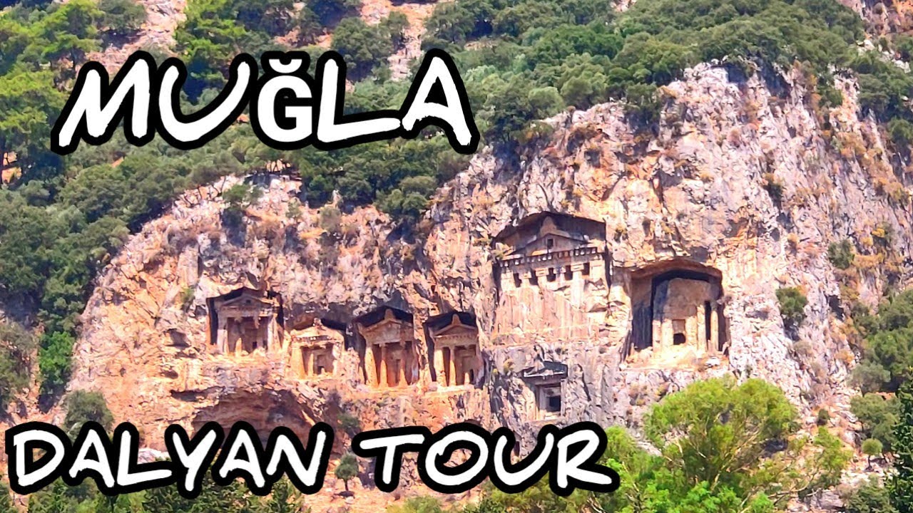 MUĞLA DALYAN TÜRKIYE | CAUNOS TOMBS OF THE KINGS | DALYAN RIVER BOAT TOUR | 4k UHD 60fps