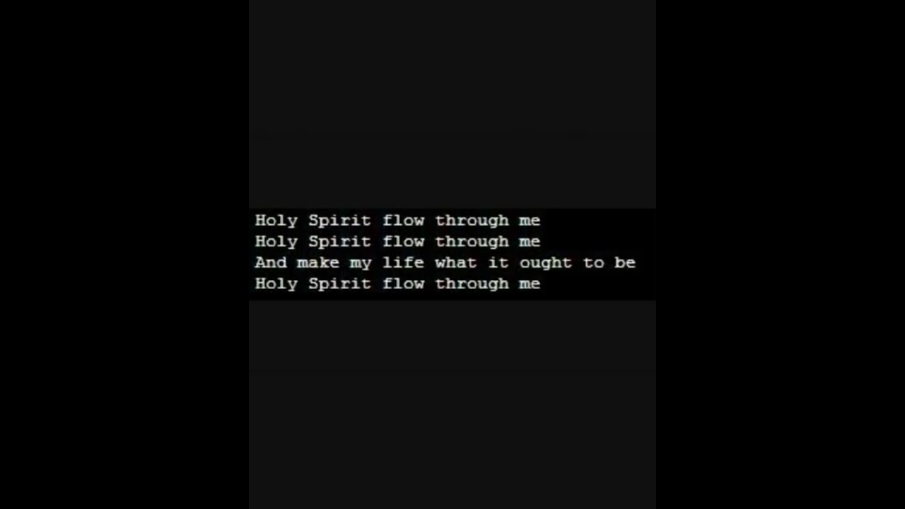 Holy Spirit Flow Through  Me by Benny Hinn