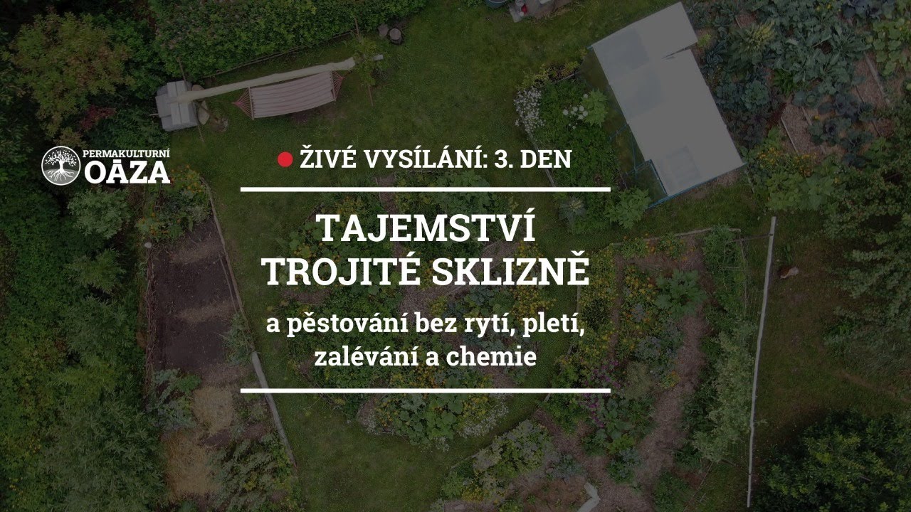 3.DEN: TAJEMSTVÍ TROJITÉ SKLIZNĚ (a pěstování bez rytí, pletí, zalévání a chemie)
