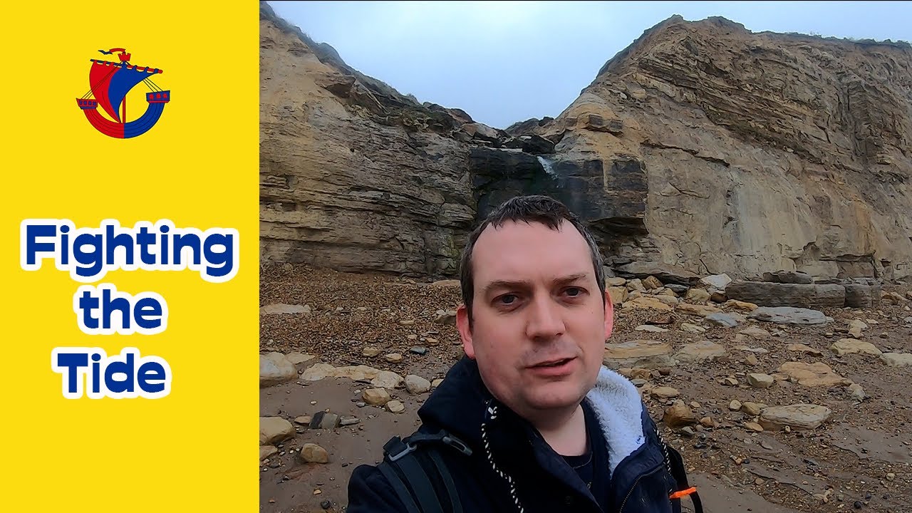 Surprise Waterfall | Rock-a-Nore Fossil Beach, Hastings