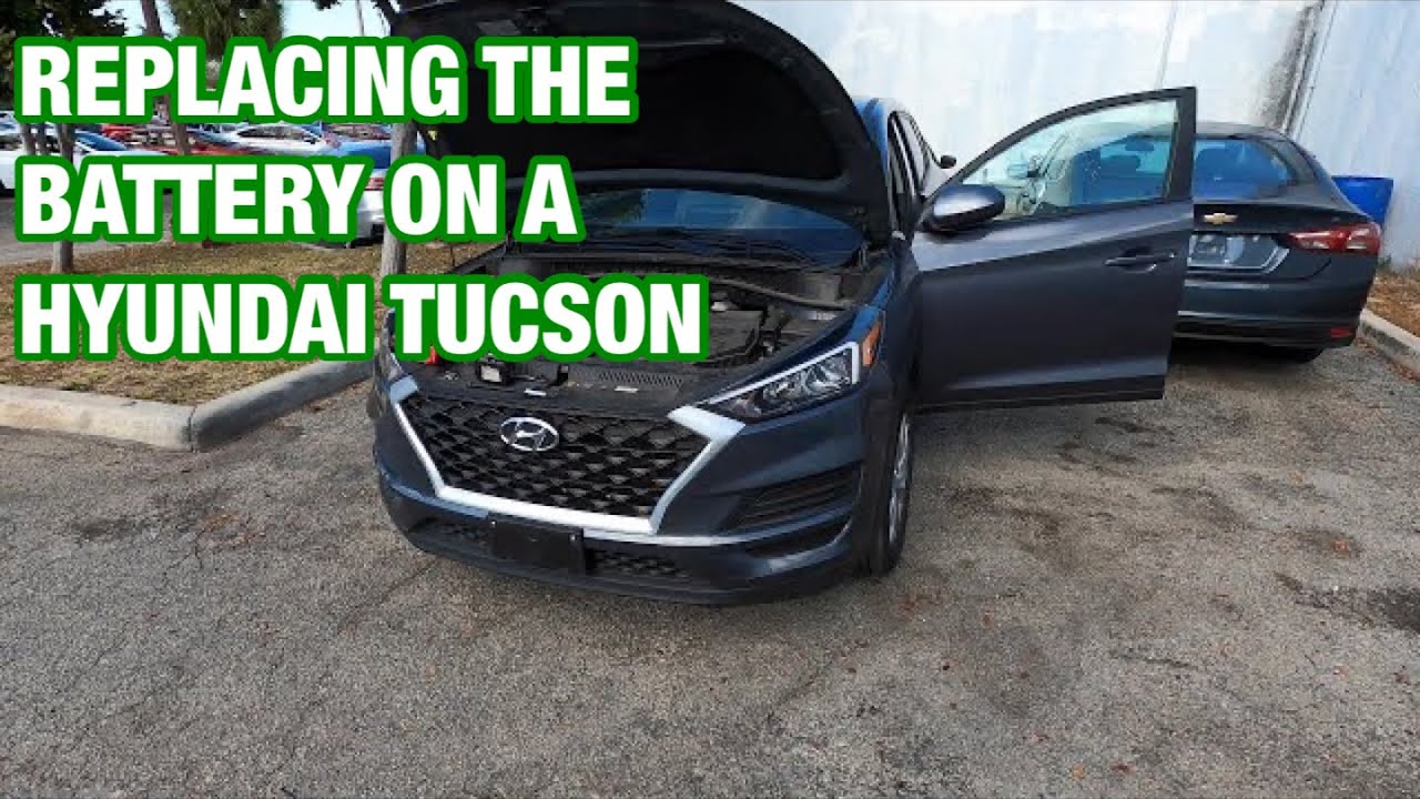 Замена аккумулятора на Hyundai Tucson